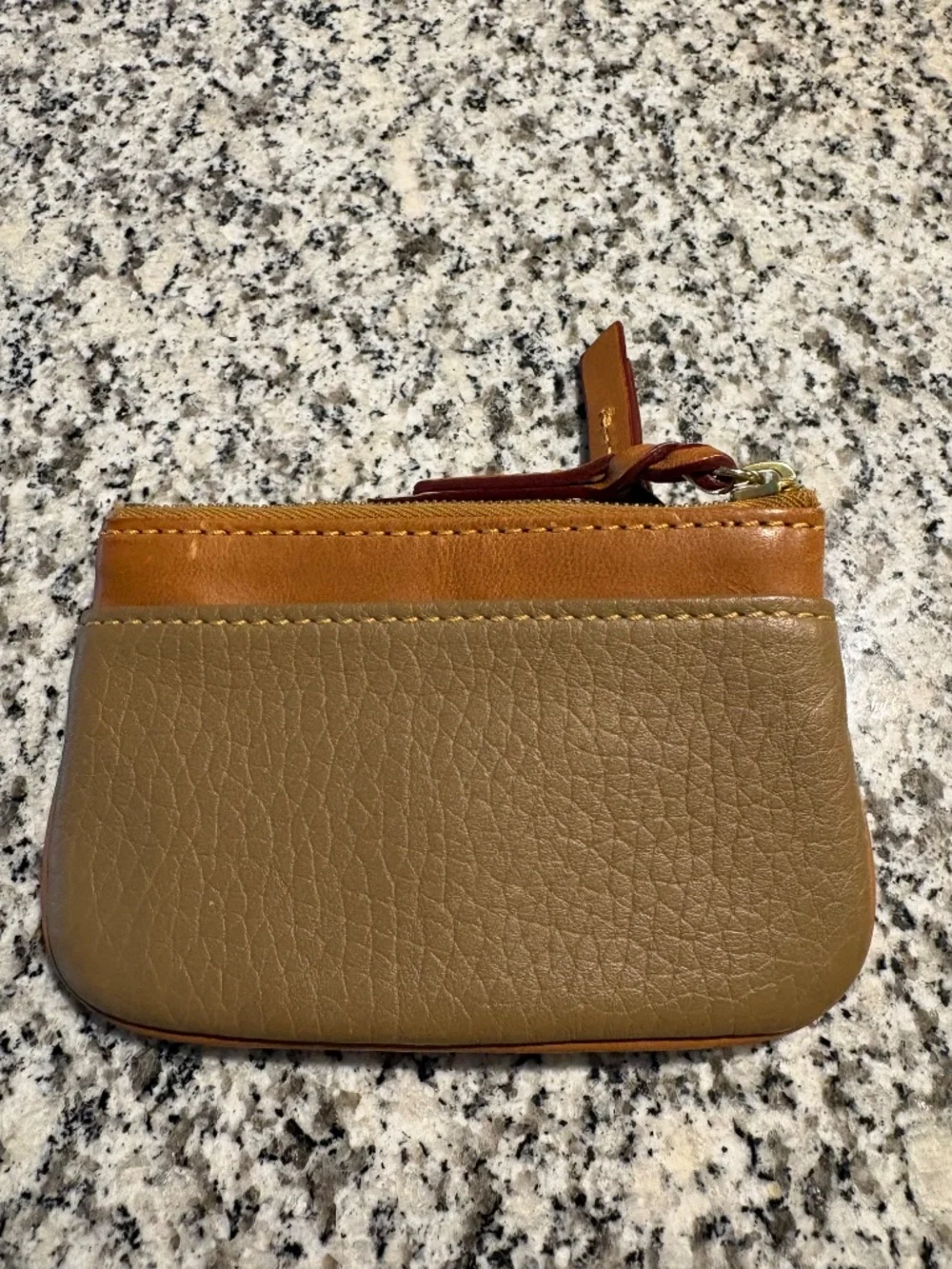 Dooney & Bourke Pebble Grain Leather Coin Purse / Key Pouch